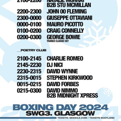 TRANCEFEST BOXING DAY SWG3