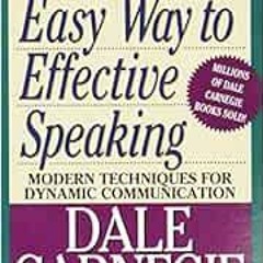 ✔️ Read The Quick and Easy Way to Effective Speaking by Dale Carnegie