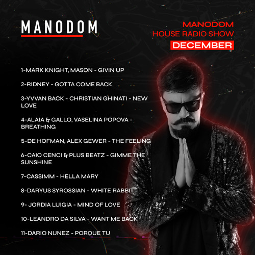 Manodom House Radio Show December
