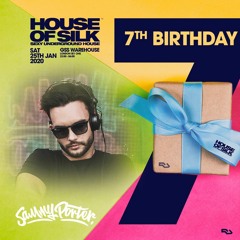 Sammy Porter -Live 00:00 - 01:00 @ House of Silk - 7th Birthday - GSS Warehouse - Sat 25th Jan 2020