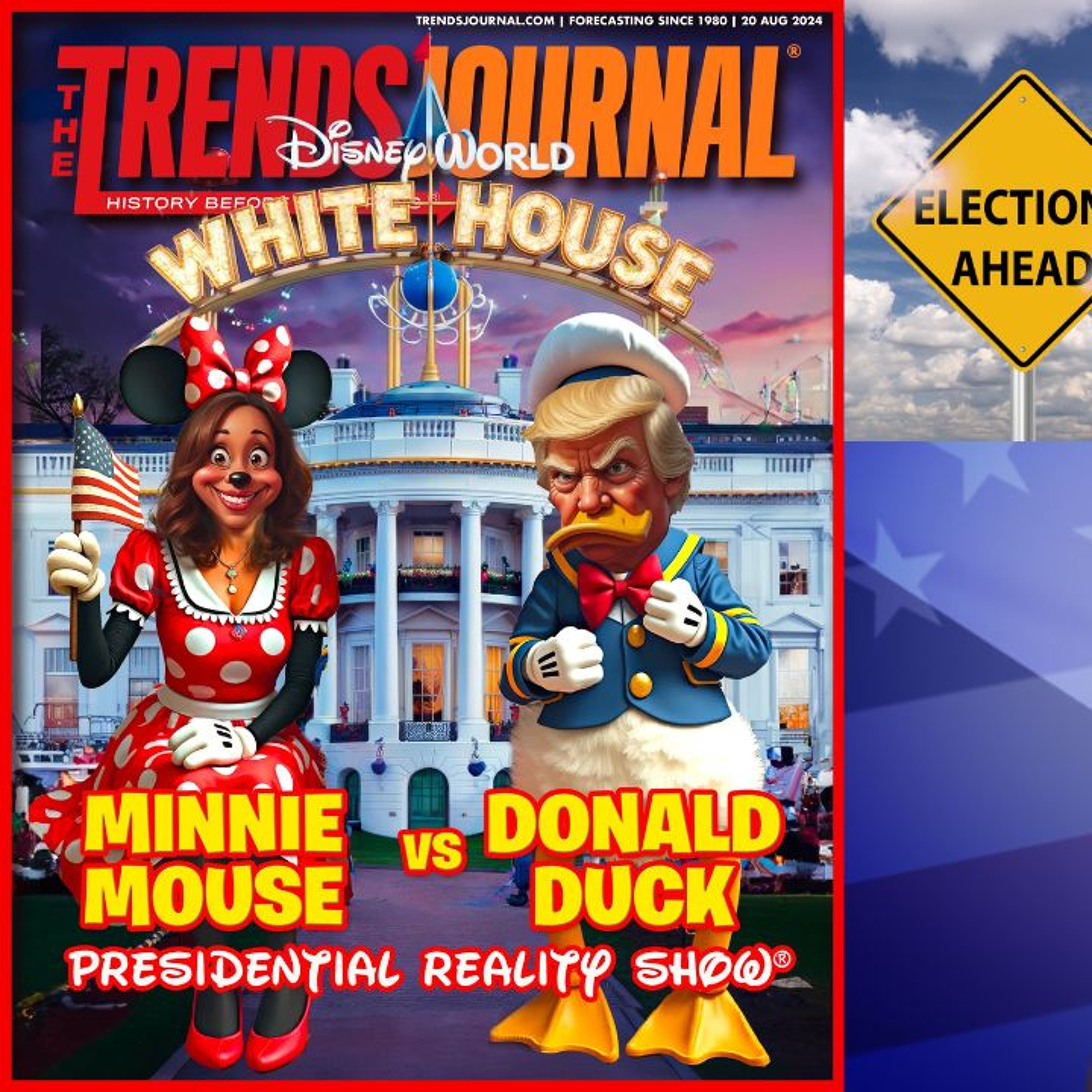 DISNEY WORLD WHITE HOUSE: MINNIE MOUSE VS DONALD DUCK PRESIDENTIAL REALITY SHOW