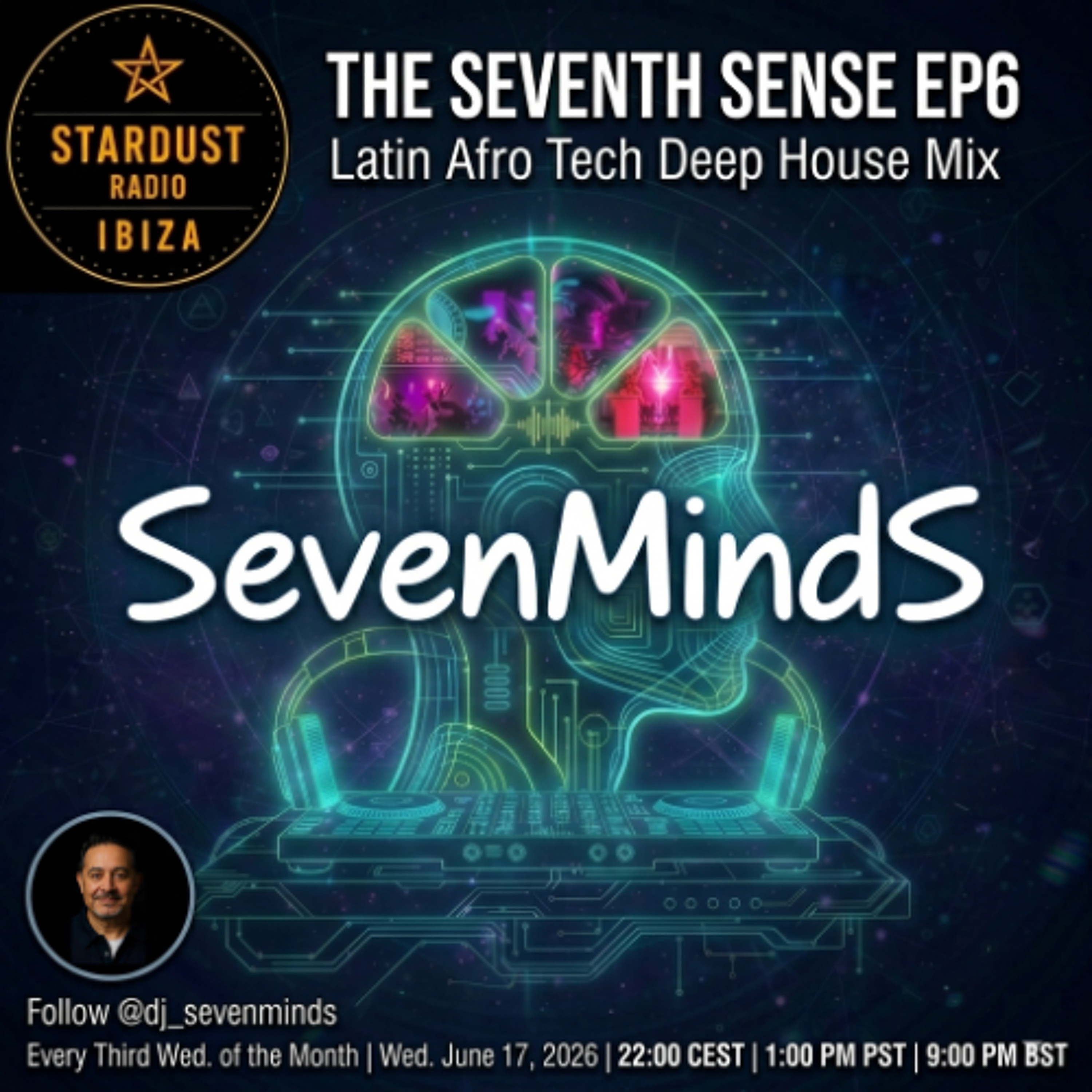 SevenMindS - The Seventh Sense EP6 - Latin Afro Tech Deep House Mix episode artwork