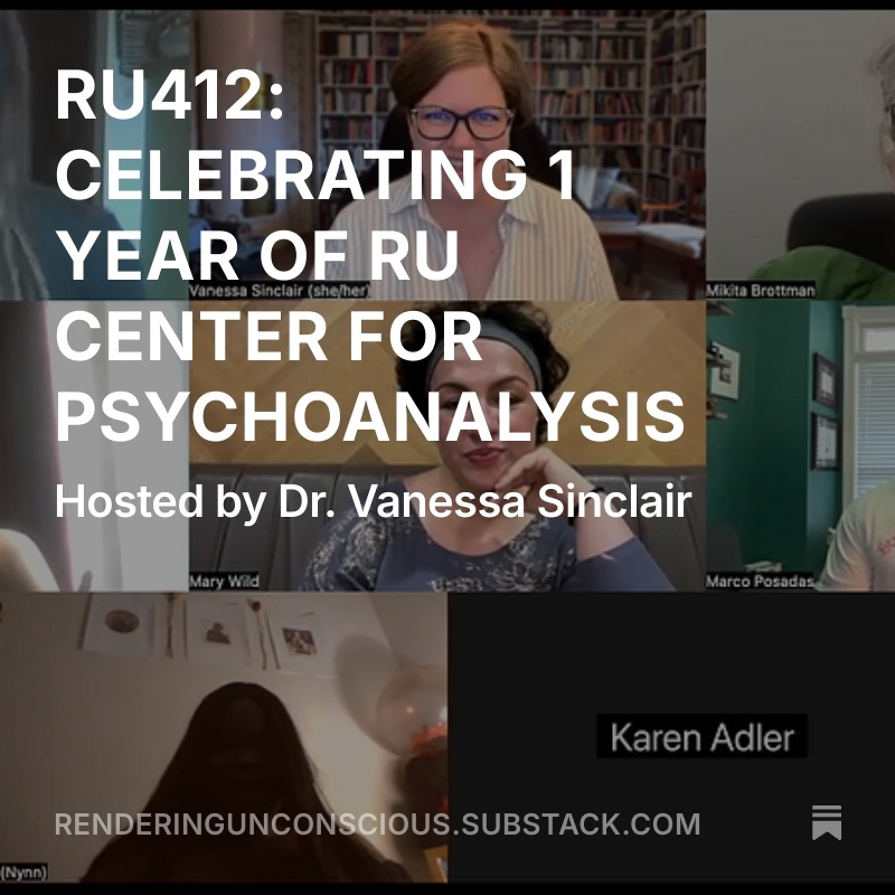 RU412: CELEBRATING 1 YEAR OF RU CENTER FOR PSYCHOANALYSIS! episode artwork