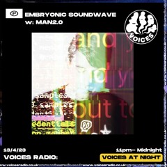 MAN2.0 Embryonic Soundwave April