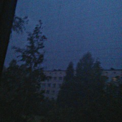4:14am, looking out a window.