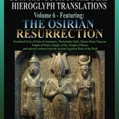 [Read] [PDF EBOOK EPUB KINDLE] Egyptian Book of the Dead Hieroglyph Translations Volu