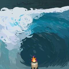 under the wave