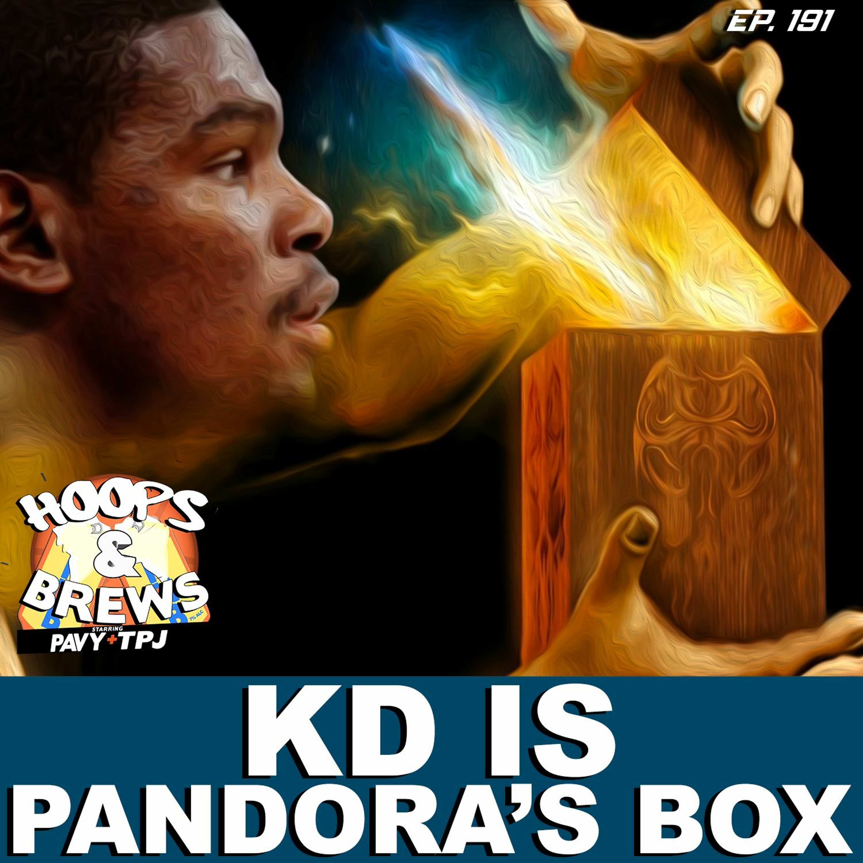 #HoopsNBrews Ep. 191: "KD is Pandora's Box" | Guest: @dame.mec episode artwork