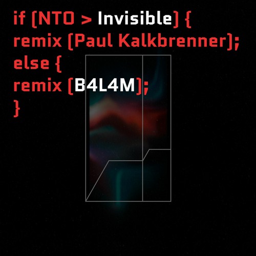 NTO - Invisible (PK Remix B4L4m Version)