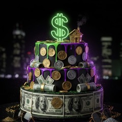 bolo de dinheiro 🎂💰