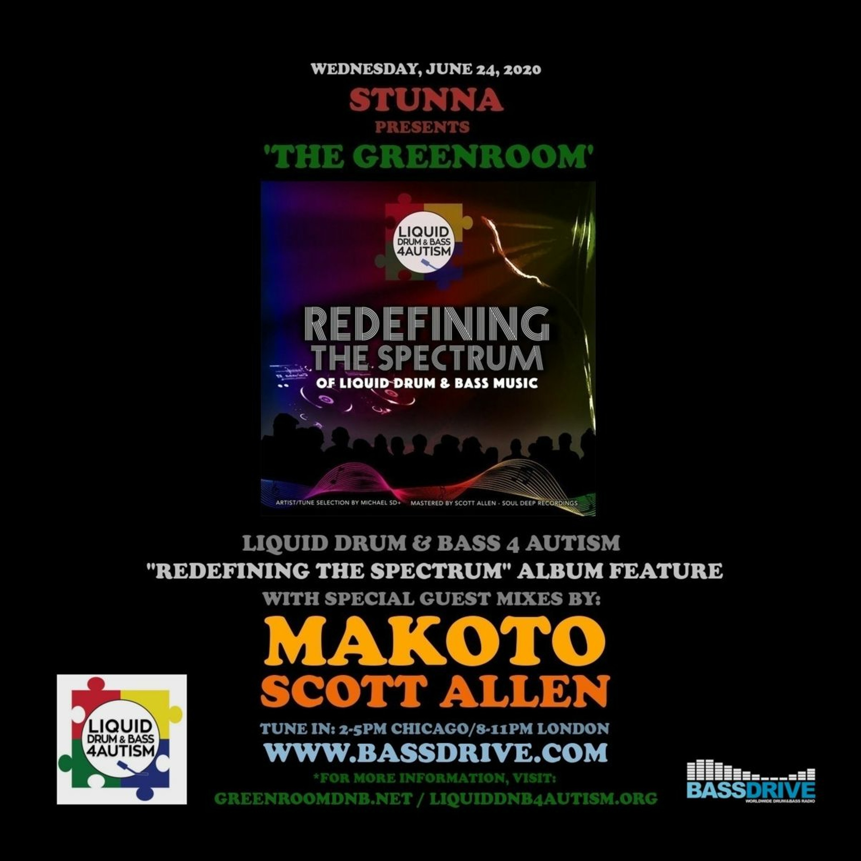 STUNNA Presents THE GREENROOM with MAKOTO and SCOTT ALLEN Guest Mixes June 24 2020 episode artwork