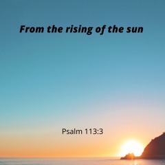 From the Rising of the Sun (Cousin Jam)