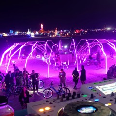 Deif - Burning Man 23 - Axolotl Artcar at the Loophole Art Install - Sunday nite