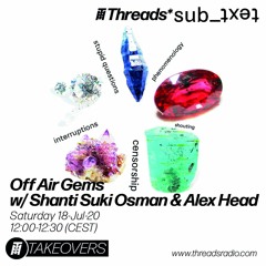 Threads*sub_ʇxǝʇ - 18-Jul-2020 - Live in Warsaw