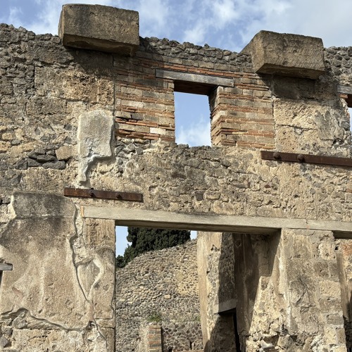 Pompeii shadows in the mist