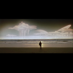 World of Fused Beaches and Isolated Child