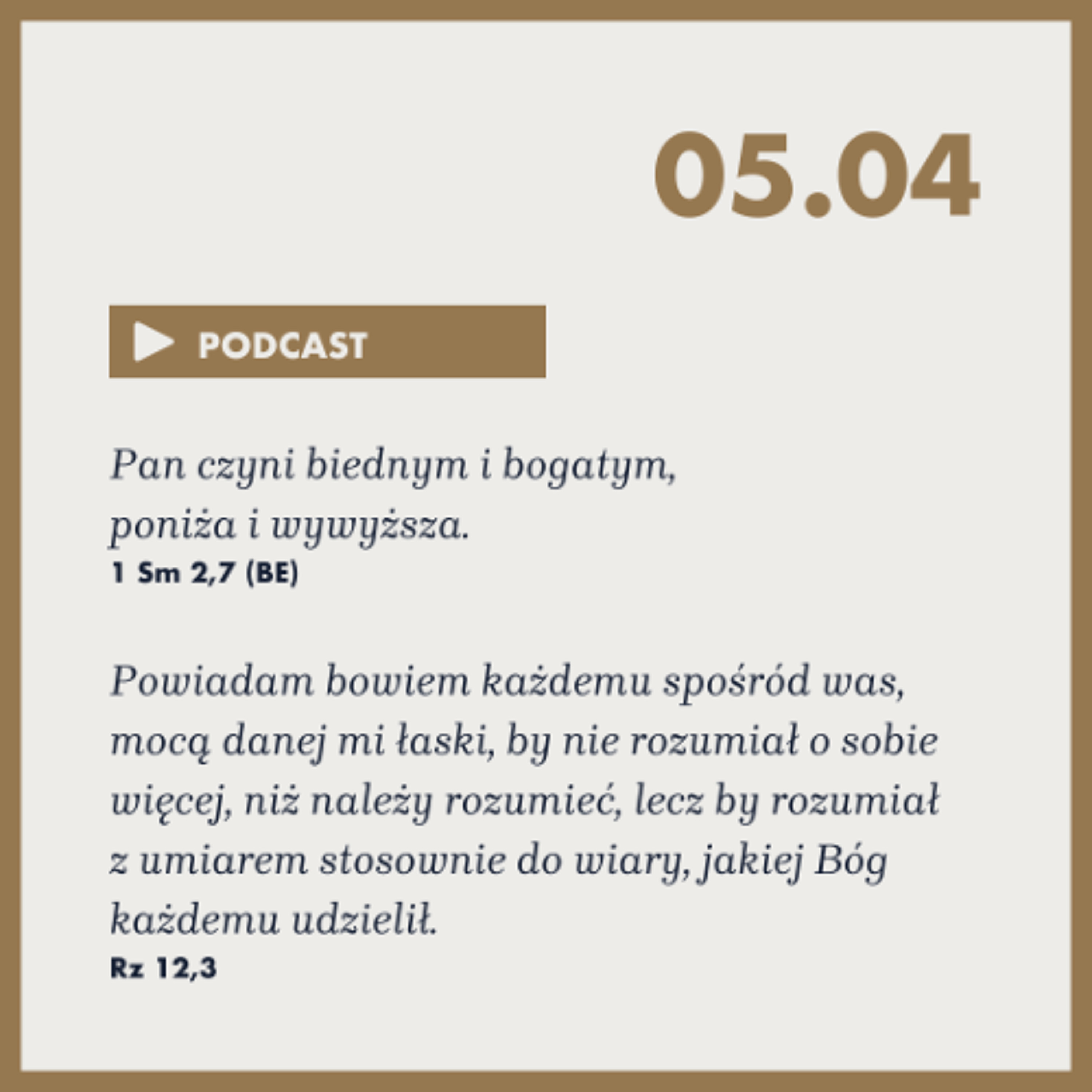 Poranek ze Słowem na 5 kwietnia 2025 episode artwork