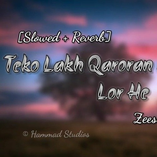 Teko Lakh Qaroran Menu Tedi Lor He (2022) | Slowed & Reverb | Zeeshan Rokhri | Hammad Studios