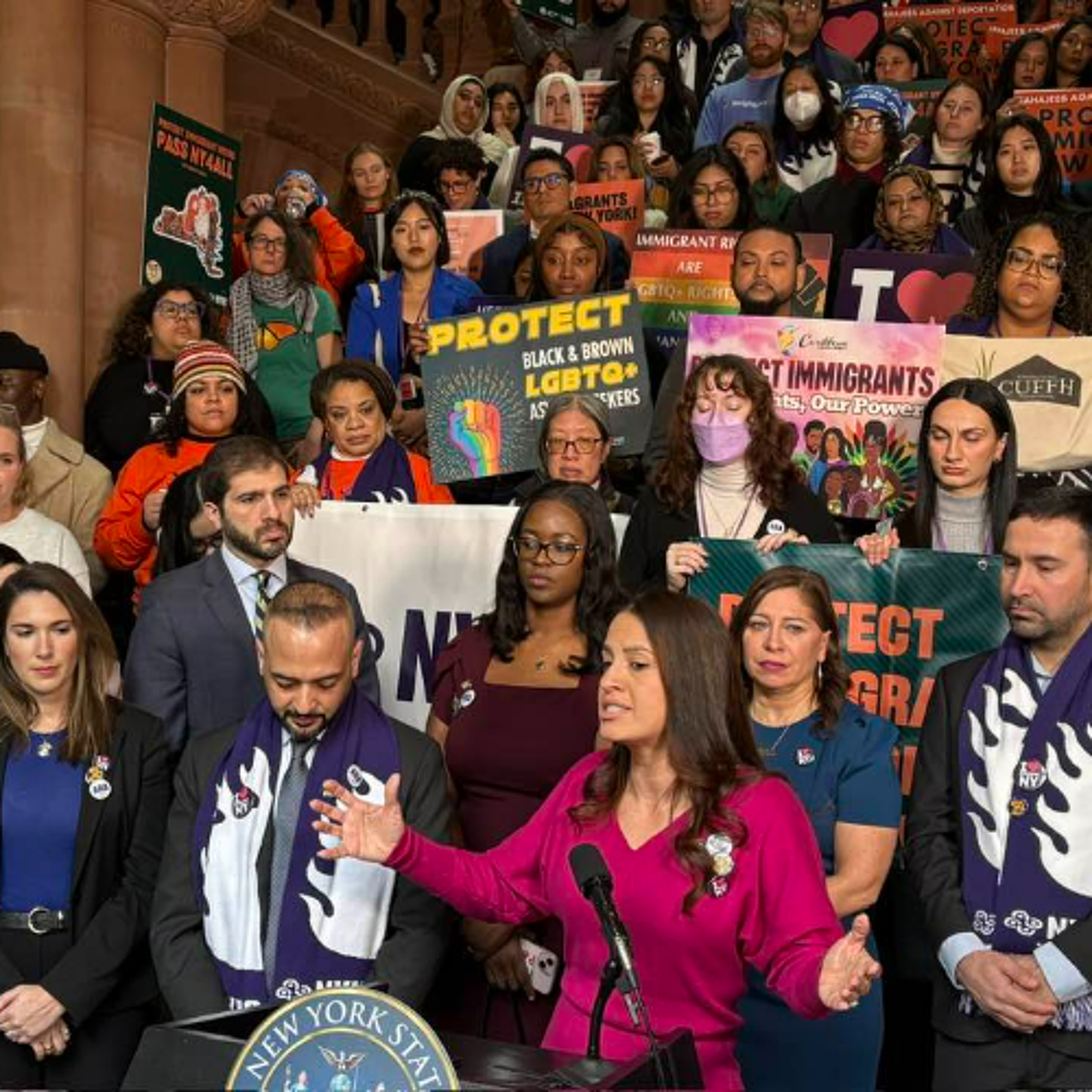 NY Immigrant Coalition Rally at State Capitol episode artwork