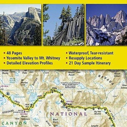 Stream Download John Muir Trail Topographic Map Guide (National