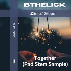 FREE Bthelick  House Sample Tools - Together Pad Stem Am_126bpm_Chord Progression (6,7,4,5,6,7,4,1)