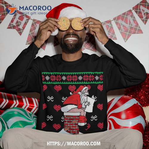 Stream Santa Pooping Down Chimney Ugly Xmas Sweater Christmas