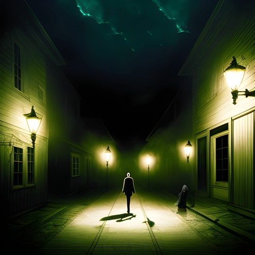 Shadows in The Street Light