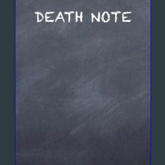 #^DOWNLOAD 📖 Lined Notebook 6x9 inch, [ Death Note ], Self-written alphabetical tabs: T ZEN Design