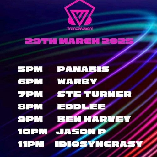 Ste Turner Trance fusion 29th March 25