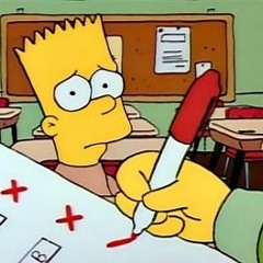 Bart Fails Test - Simpsonwave