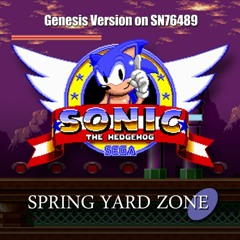 Sonic The Hedgehog (SMD) - Spring Yard Zone (Master System Cover) SN76489