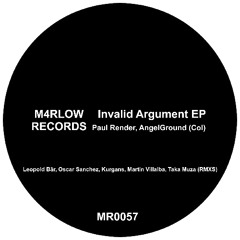 PREMIERE: MR0057 - Paul Render, AngelGround (Col) - Invalid Argument (Original Mix).