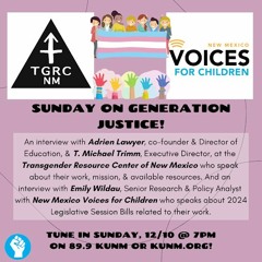 2023.12.10 Transgender Resource Center Of New Mexico, New Mexico Voices For Children, Vaccine Equity
