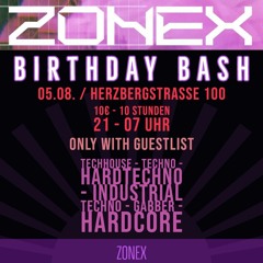 Opsoas @ ZoneX Birthday Bash 05.08.22 00-01 Uhr  //  Promo-Set