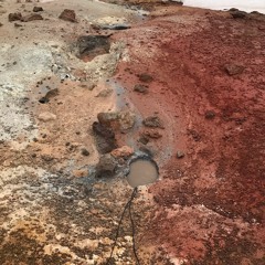 Iceland, Seltún Geothermal Area, March 2020, inside a hot spring