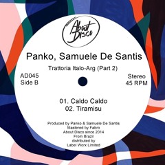 AD045 |Panko, Samuele De Santis - Tiramisu (About Disco Records)