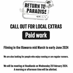 Extras wanted to Return To Paradise