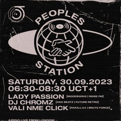 Peoples Station #20 on Jungletrain.net - 2023/09/30 Lady Passion b2b DJ Chromz b2b Vali NME Click