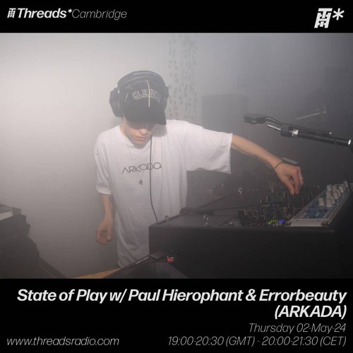 State of Play w- Paul Hierophant & Errorbeauty  (ARKADA) - 2nd May  -2024 | Threads