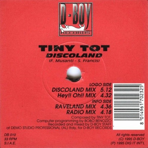 Tiny Tot - Discoland - D-Boy Records (1995)