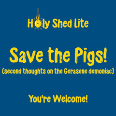 Holy Shed Lite | Save the Pigs! (second thoughts on the Gerasene demoniac)