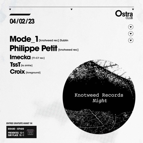 Knotweed Records Podcast 31 - Philippe Petit live at Ostra Club 04.0.2023