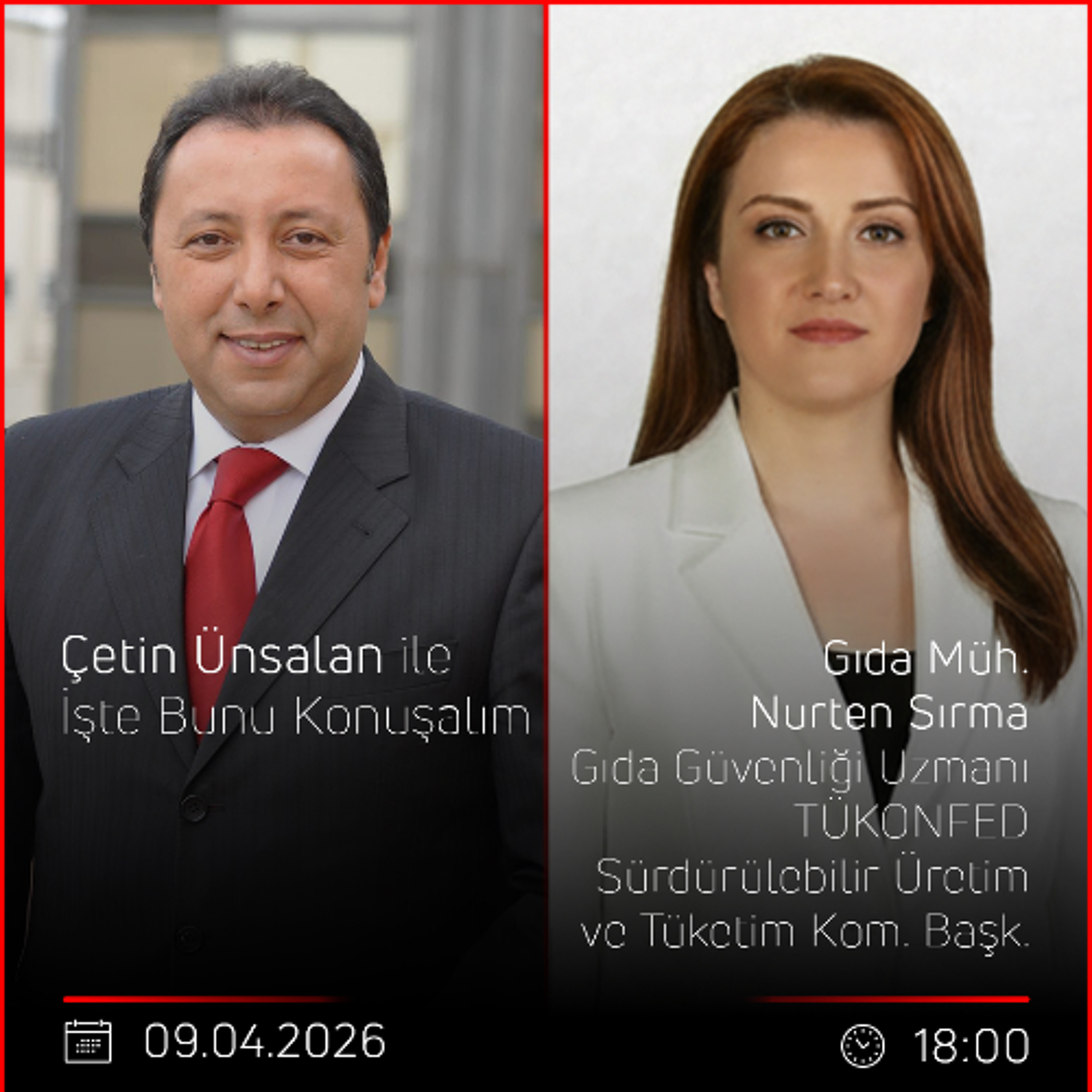 Gıda Müh. Nurten Sırma - Çetin Ünsalan ile İşte Bunu Konuşalım episode artwork