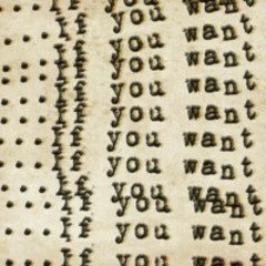 If you Want