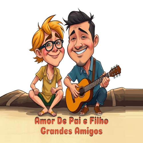 Amor de pai e filho, grandes amigos.