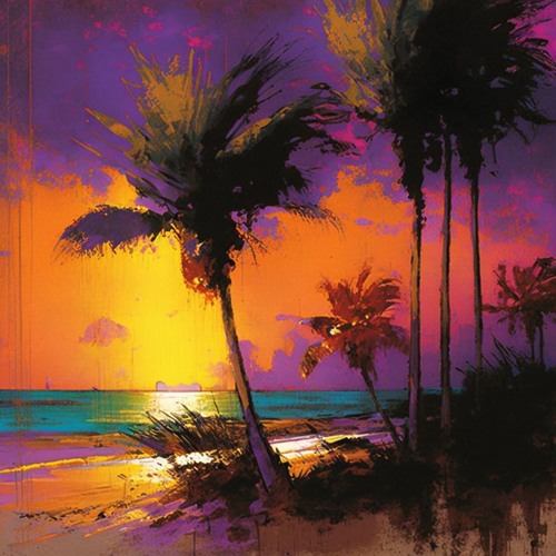 Cayman Islands - Tropical Sunset Version