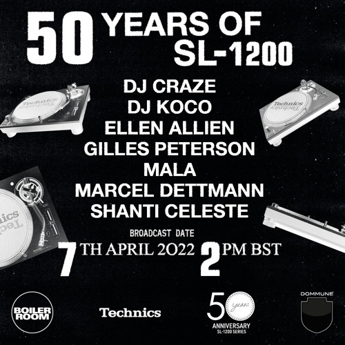 Gilles Peterson | Boiler Room x Technics x Dommune: 50 years of the SL-1200