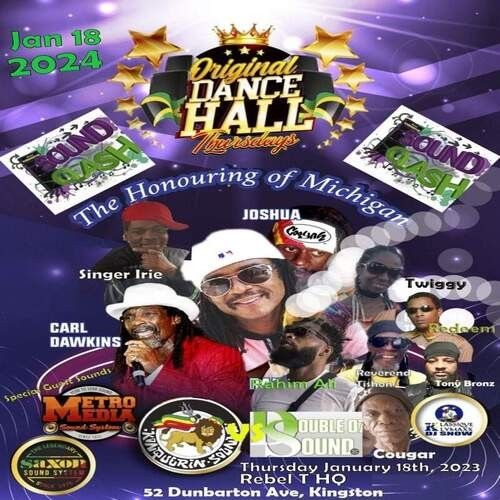 Saxon 1/24 (Mitchigan) Original Dancehall Thursdays