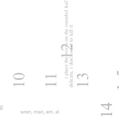 ctd ꩜ 11, w wren, mari, em, el, (live rec) 040924