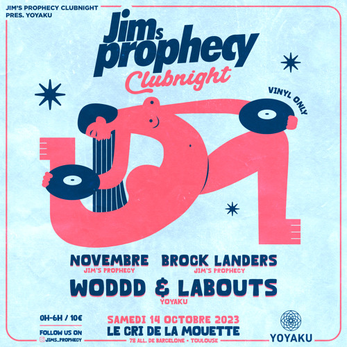 Brock Landers @ JIM'S Prophecy Clubnight - Le Cri De La Mouette, Toulouse - 14.10.23